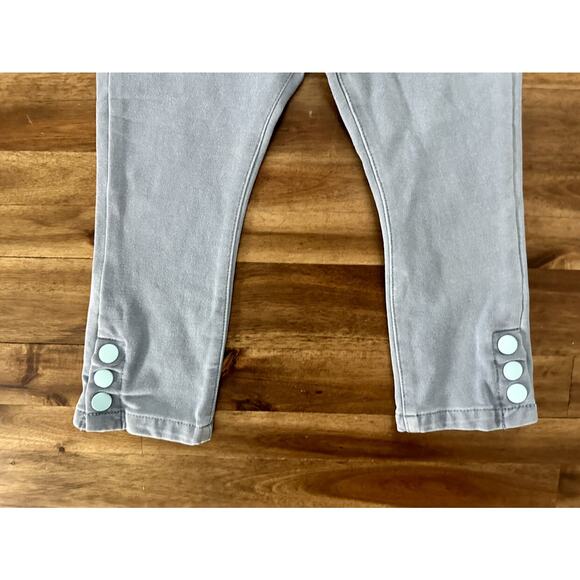 NWT Matilda Jane Just Imagine Cropped Tab Capri Blue Denim Jeggings Pants 6 - Picture 4 of 10